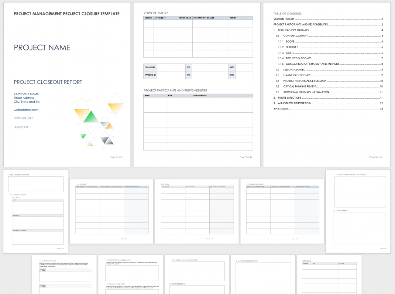 Free Project Closeout Templates  Smartsheet Throughout Test Exit Report Template