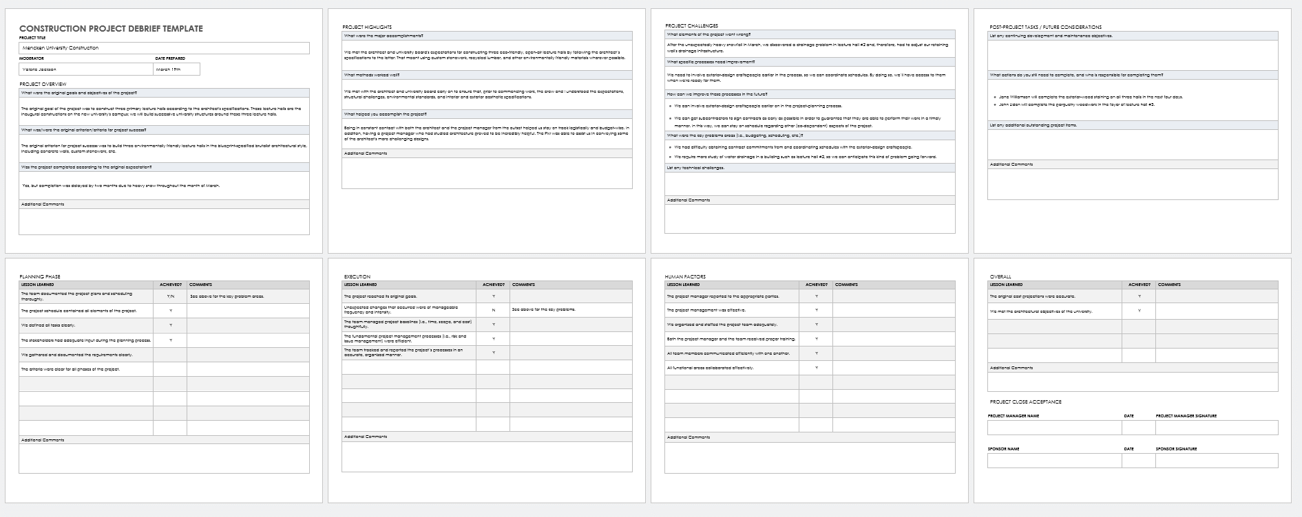 Free Project Debrief Templates  Smartsheet For Debriefing Report Template