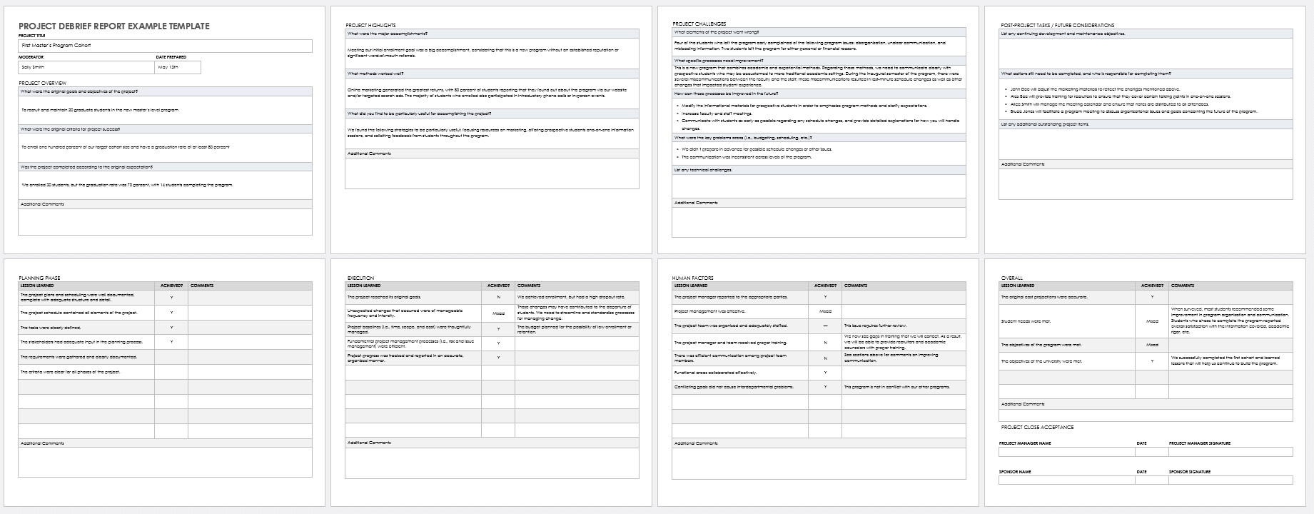 Free Project Debrief Templates  Smartsheet Pertaining To Event Debrief Report Template
