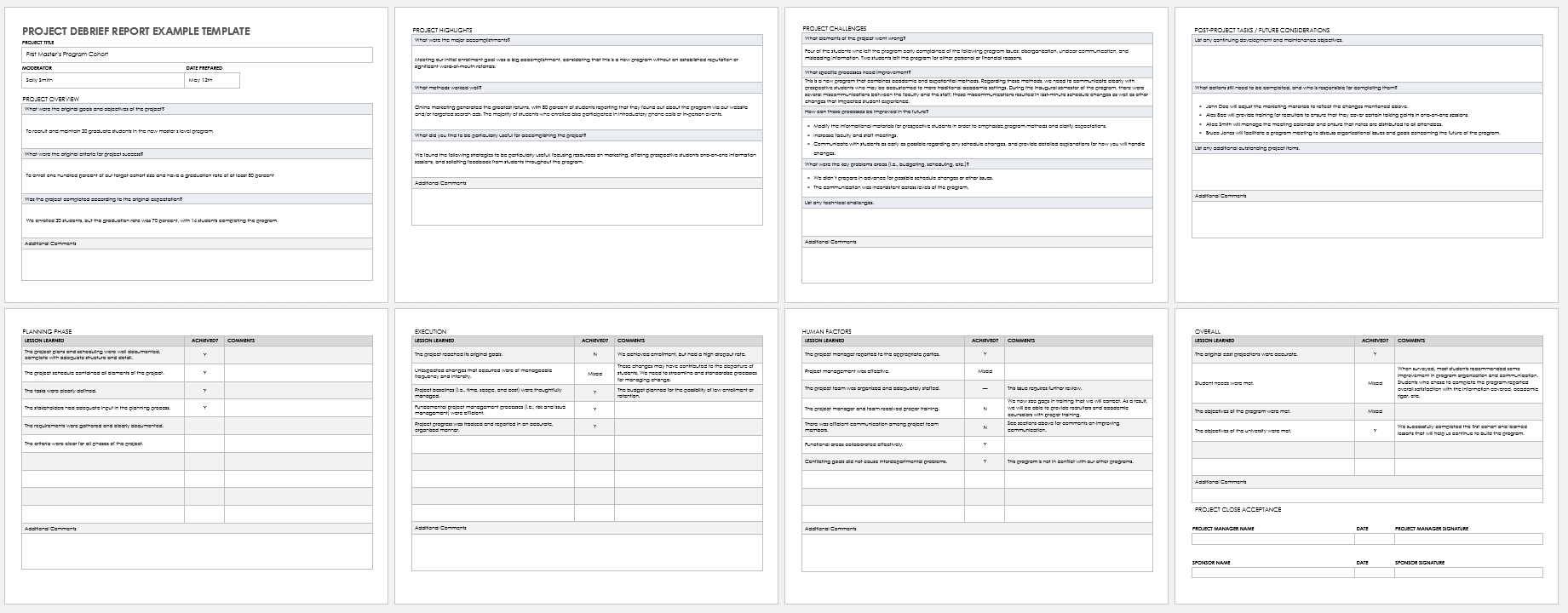 Free Project Debrief Templates  Smartsheet Regarding Debriefing Report Template