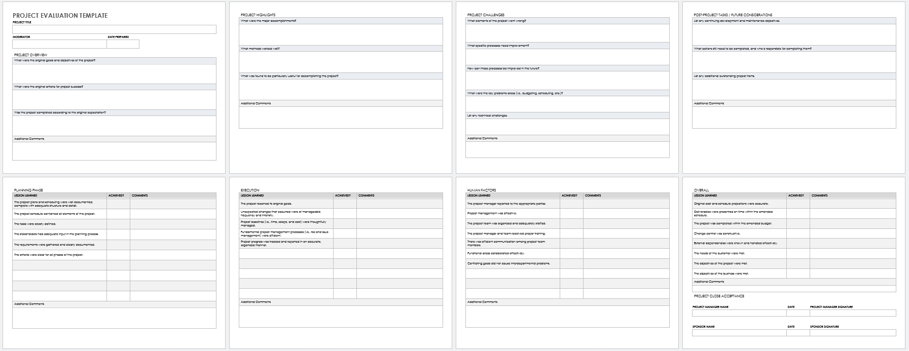 Free Project Evaluation Templates  Smartsheet With Project Analysis Report Template