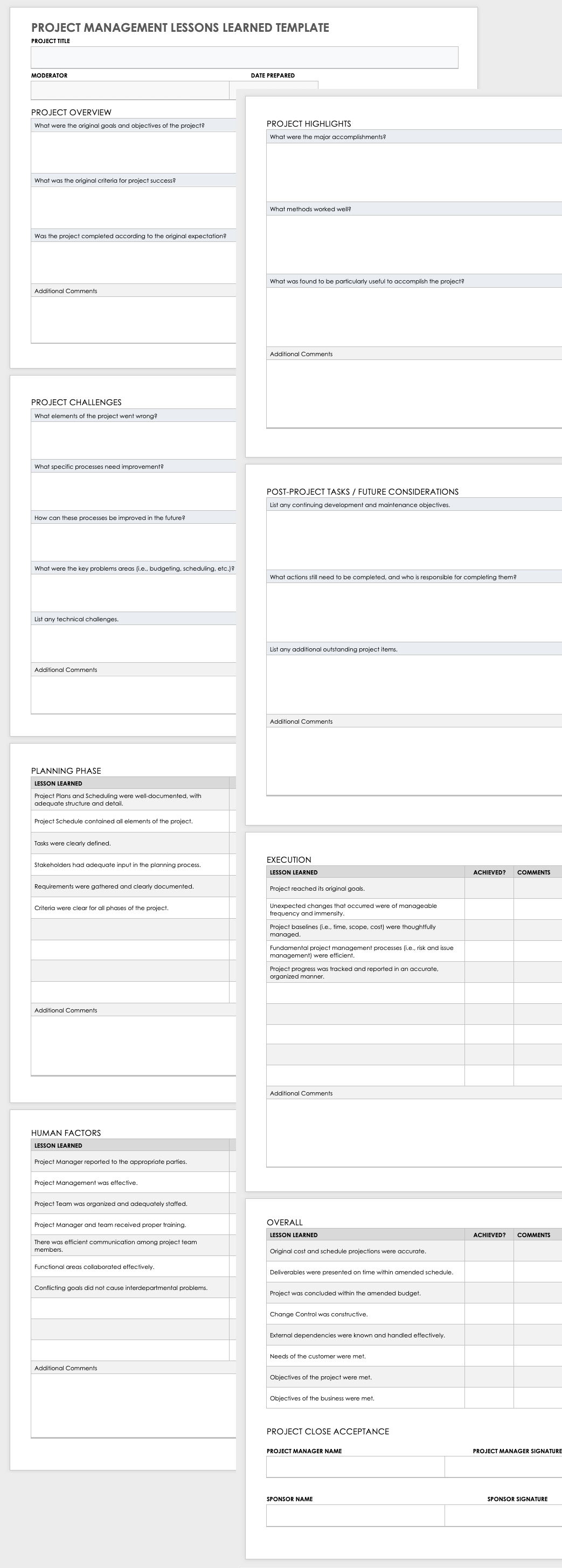 Free Project Management Lessons Learned Templates Smartsheet In Lessons Learnt Report Template Free Project Management Lessons Learned Templates Smartsheet In Lessons Learnt Report Template