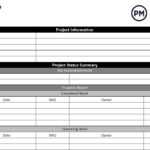 Free Project Status Report Template – ProjectManager For Job Progress Report Template