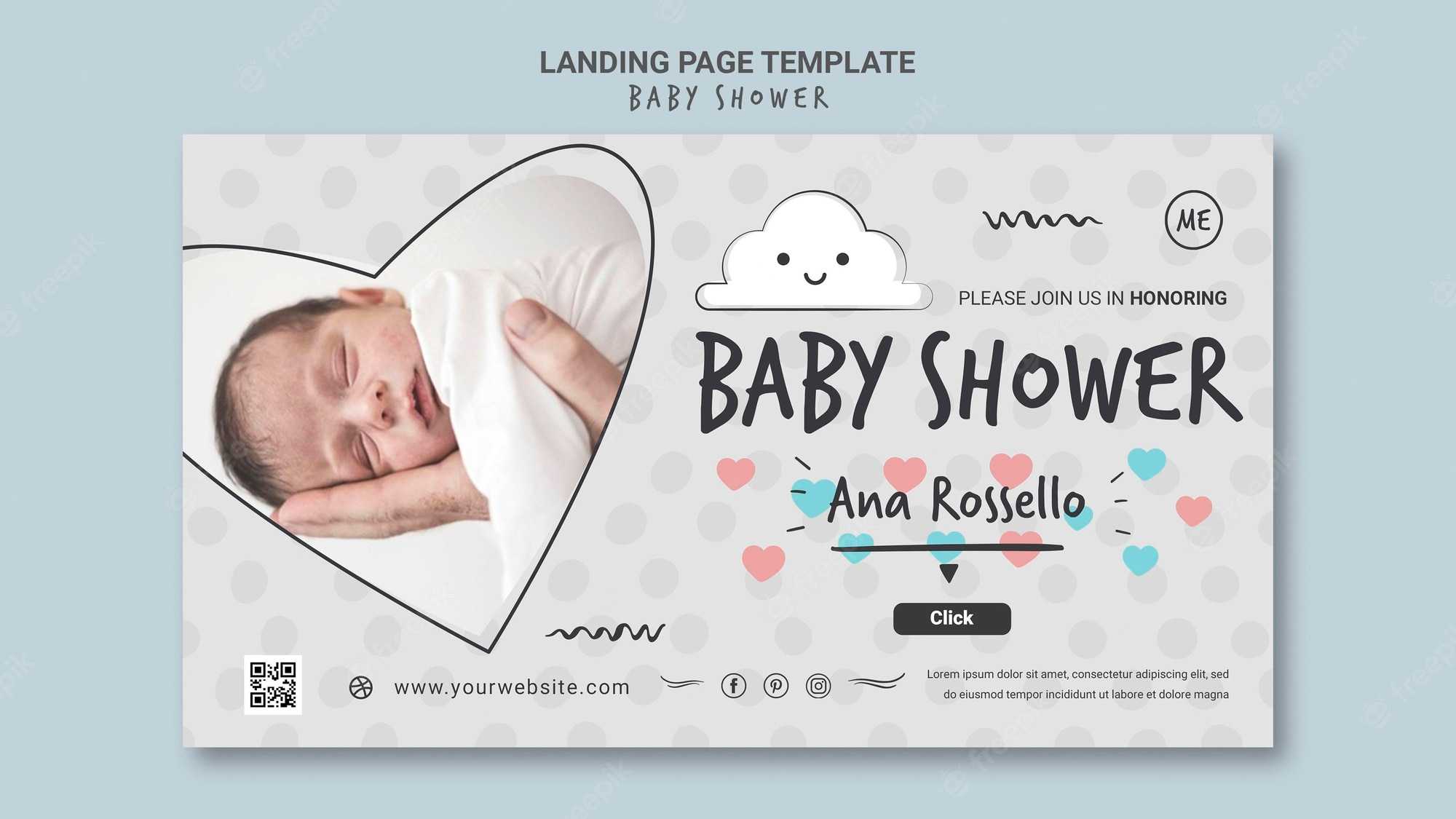 Free PSD  Baby Shower Banner Template With Regard To Baby Shower Banner Template