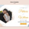 Free PSD  Horizontal Banner For Wedding Ceremony With Bride And Groom Inside Bride To Be Banner Template