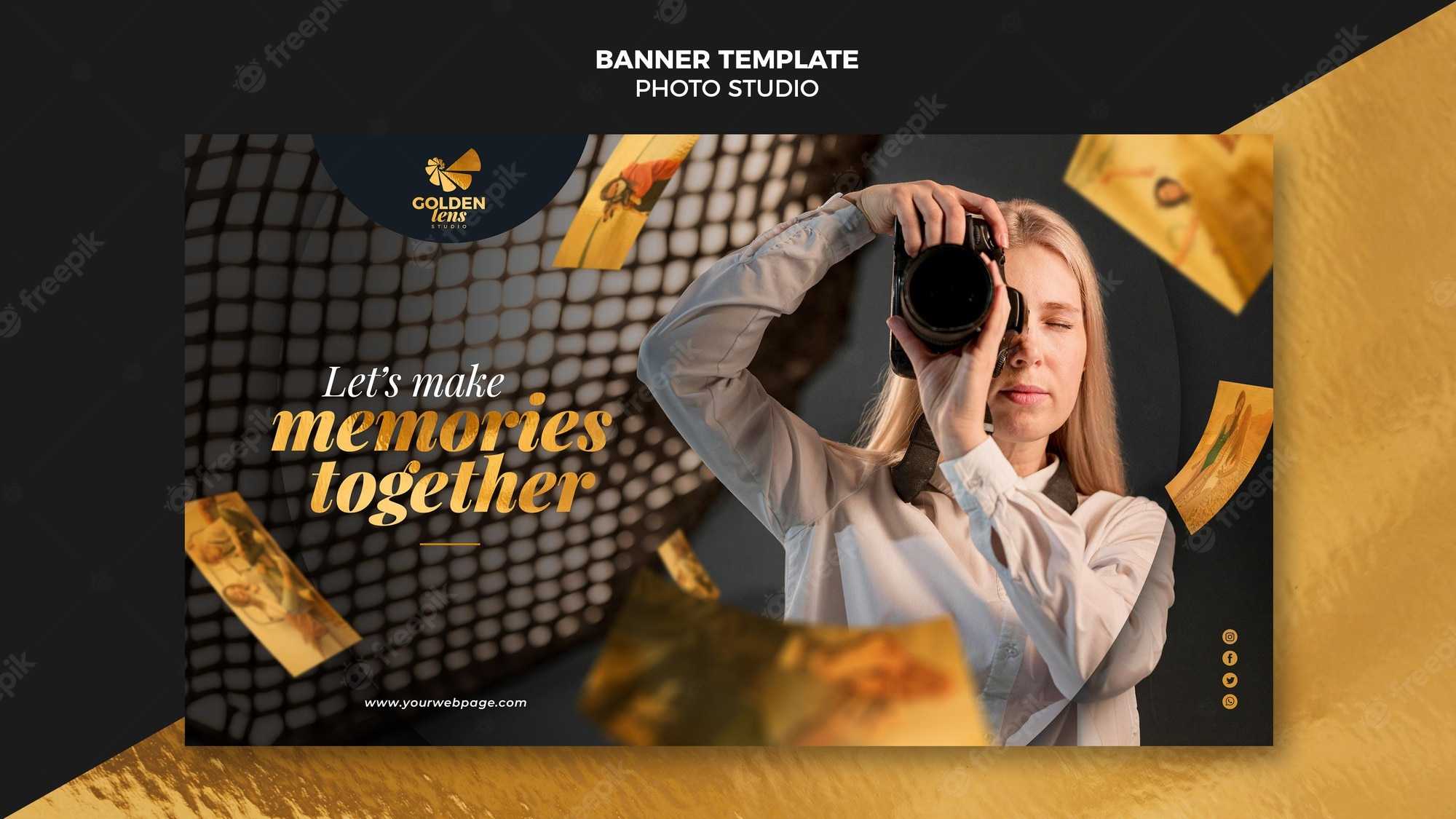 Free PSD  Photo studio banner template In Photography Banner Template