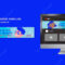 Free PSD  Sweet 10 celebration youtube banner template
