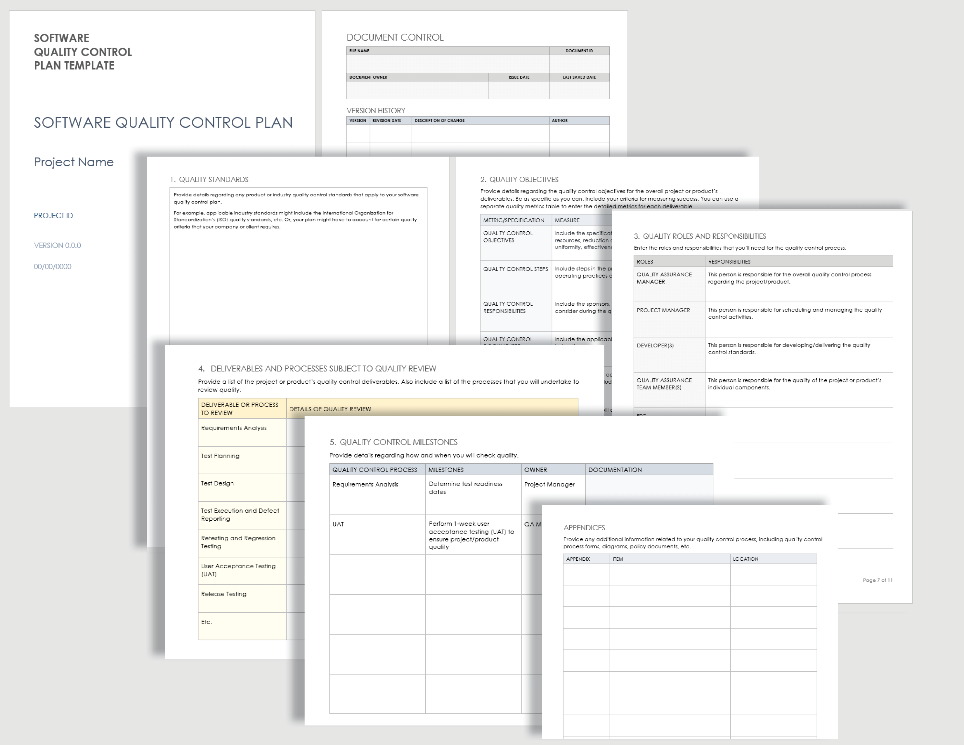 Free Quality Control Templates  Smartsheet Regarding Software Quality Assurance Report Template