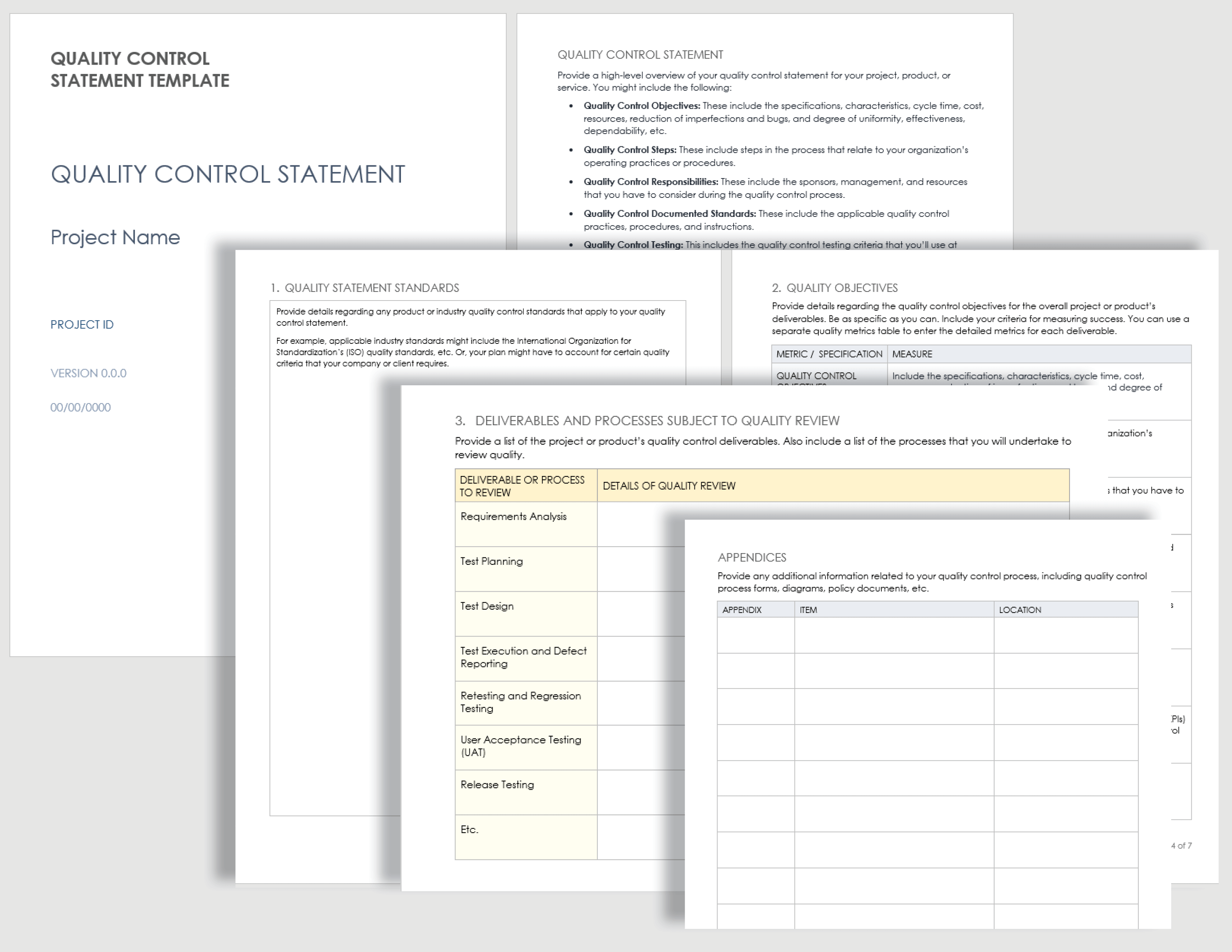 Free Quality Control Templates  Smartsheet With Data Quality Assessment Report Template