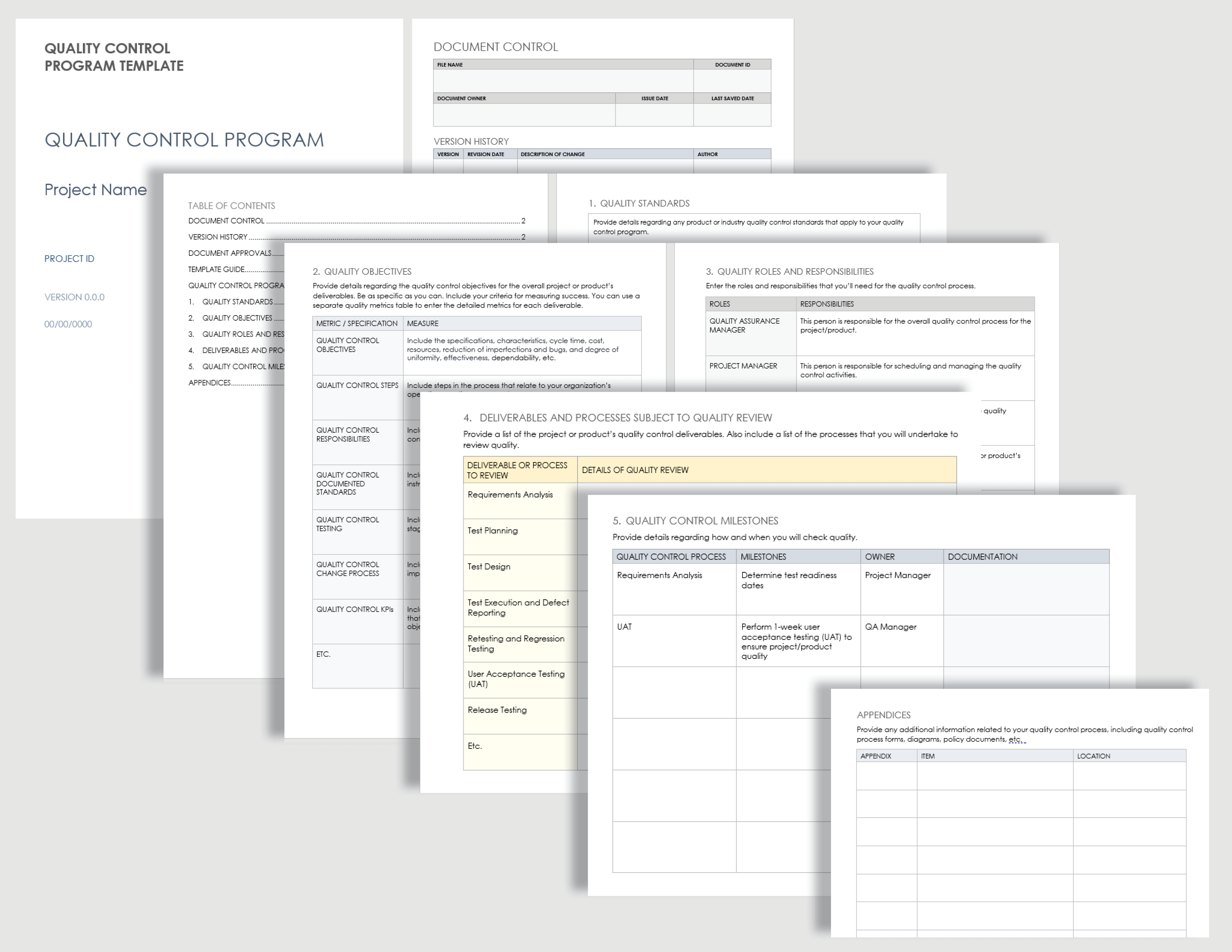 Free Quality Control Templates  Smartsheet Within Data Quality Assessment Report Template