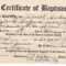 ❤️Free Sample Certificate Of Baptism Form Template❤️ With Roman Catholic Baptism Certificate Template