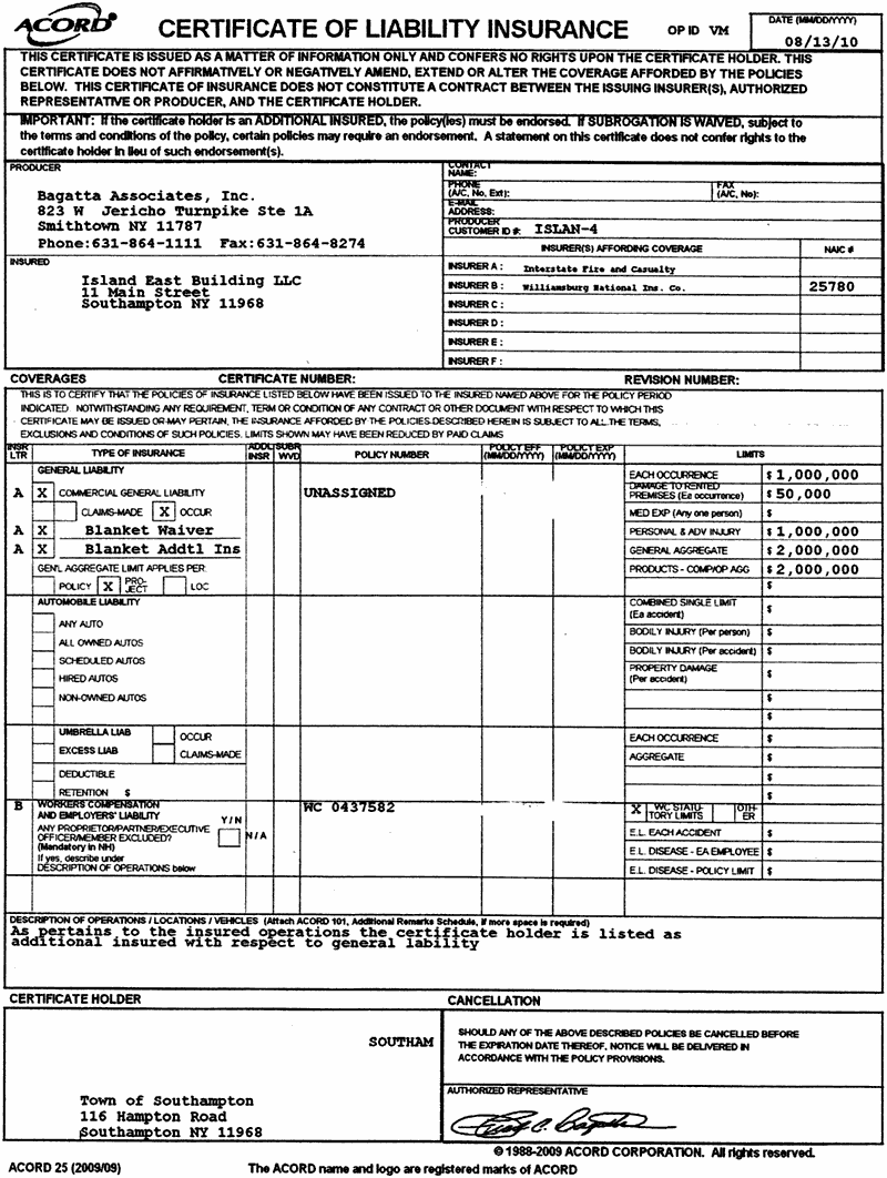 ?Free Sample Printable Certificate Of Liability Template? Pertaining To Acord Insurance Certificate Template