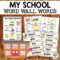 Free School Word Wall Cards Within Blank Word Wall Template Free