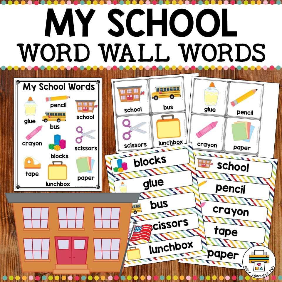 Free School Word Wall Cards Within Blank Word Wall Template Free