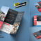 Free Single Gatefold Brochure Download On Behance Pertaining To Gate Fold Brochure Template