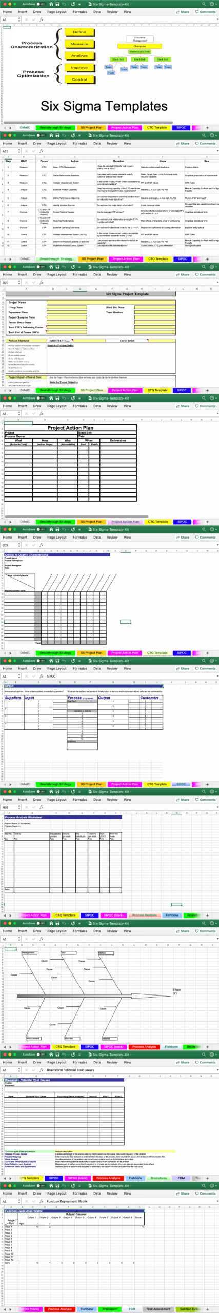 FREE Six Sigma Templates Intended For Dmaic Report Template FREE Six Sigma Templates Intended For Dmaic Report Template