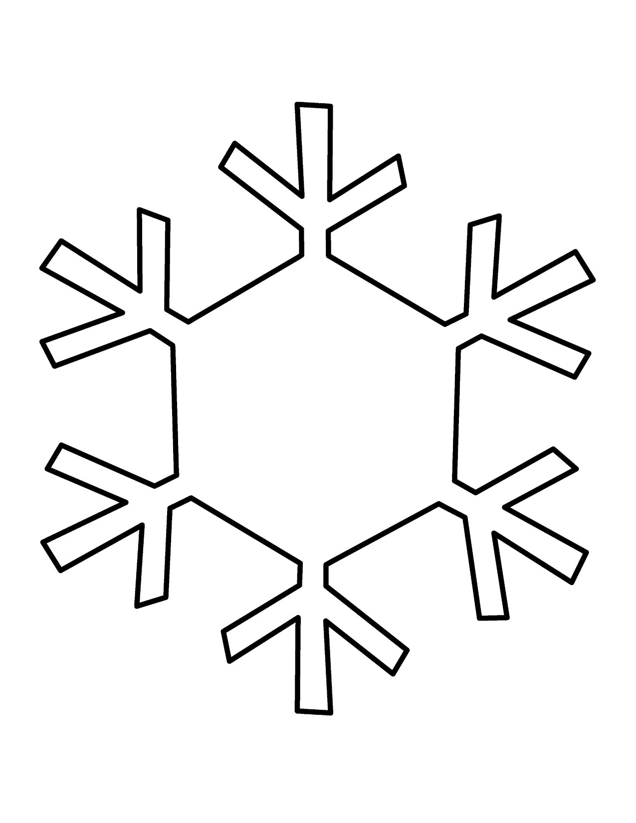 Free Small Snowflake Clipart, Download Free Small Snowflake  Throughout Blank Snowflake Template