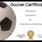 Free Soccer Certificate Maker  Edit Online And Print At Home Inside Soccer Certificate Templates For Word