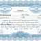 Free Stock Certificate Online Generator With Blank Share Certificate Template Free