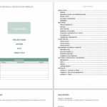 Free Technical Specification Templates Smartsheet Inside Report Specification Template