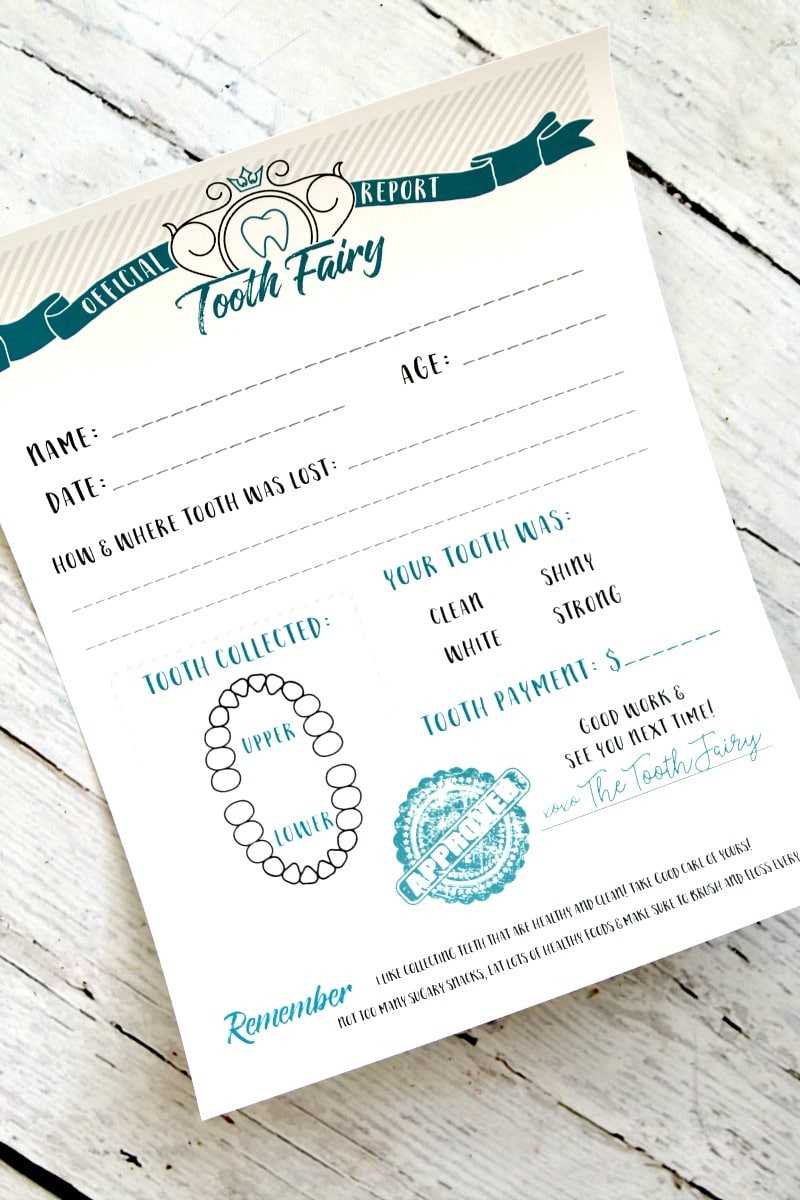 FREE) Tooth Fairy Certificate - Printable! - MomDot Within Free Tooth Fairy Certificate Template