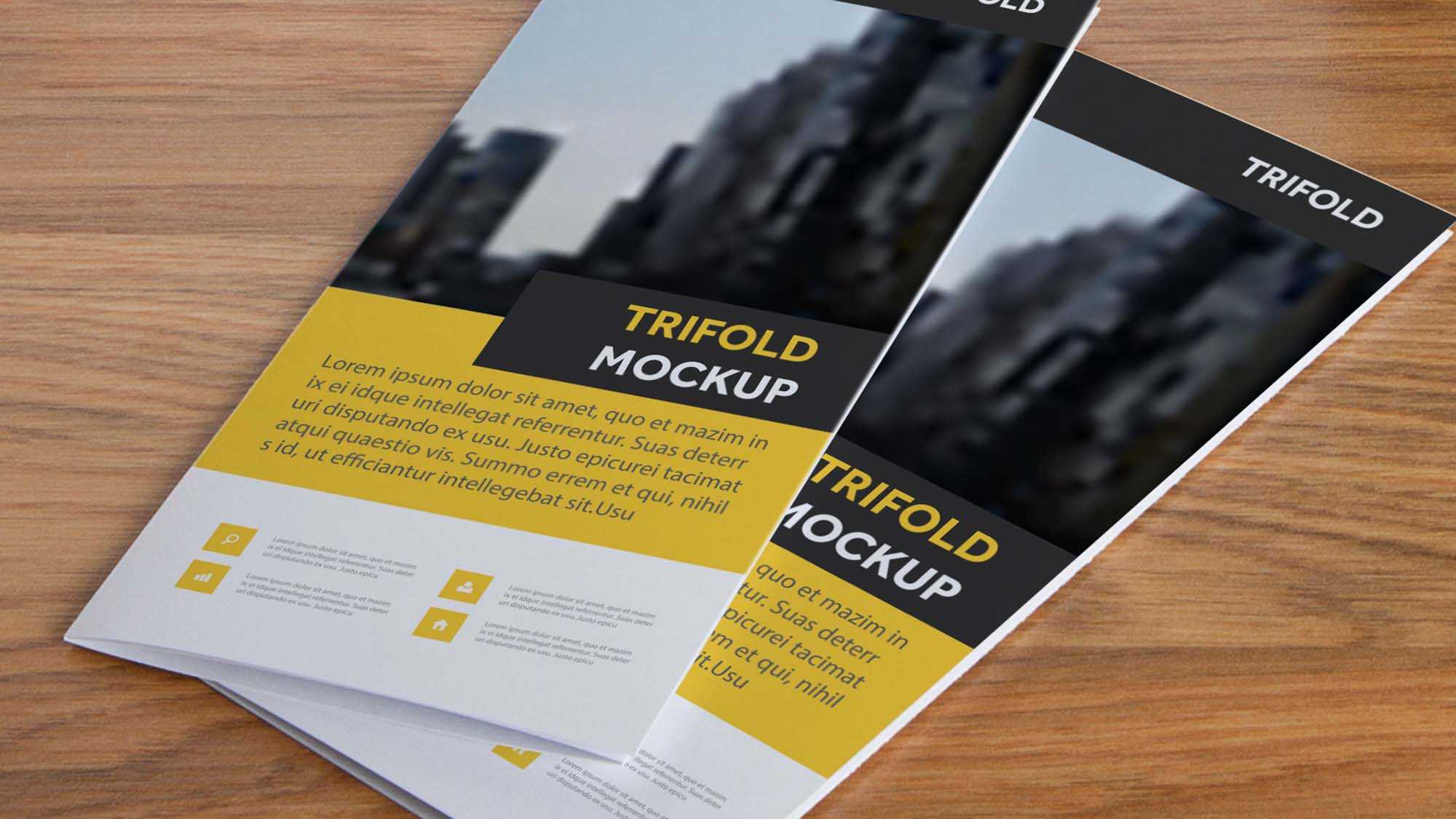 Free Tri-fold Brochure Mockup (PSD) Pertaining To 3 Fold Brochure Template Psd Free Download Free Tri-fold Brochure Mockup (PSD) Pertaining To 3 Fold Brochure Template Psd Free Download