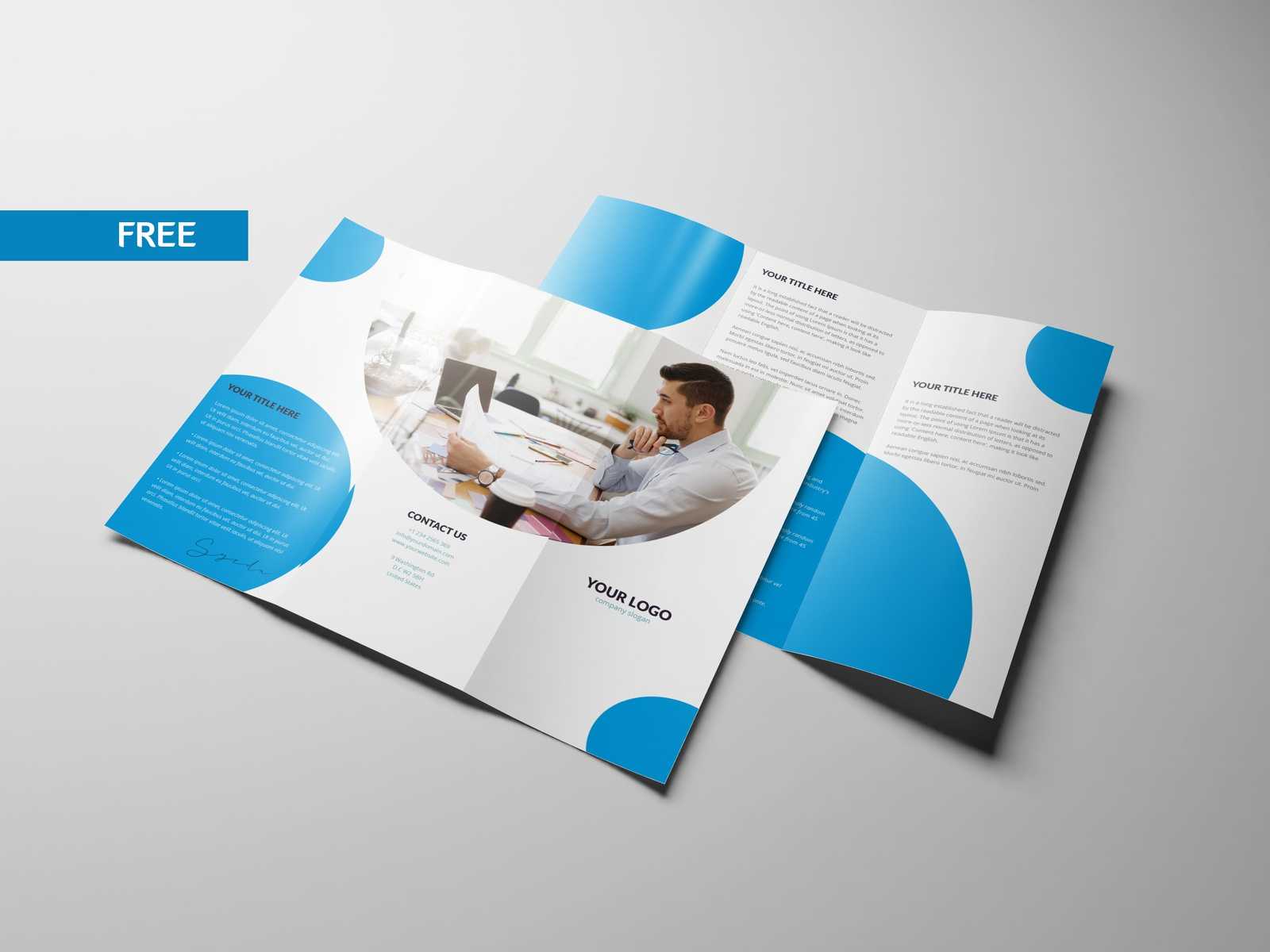 FREE Tri Fold Brochure Template By Syeda Junia On Dribbble In Free Three Fold Brochure Template