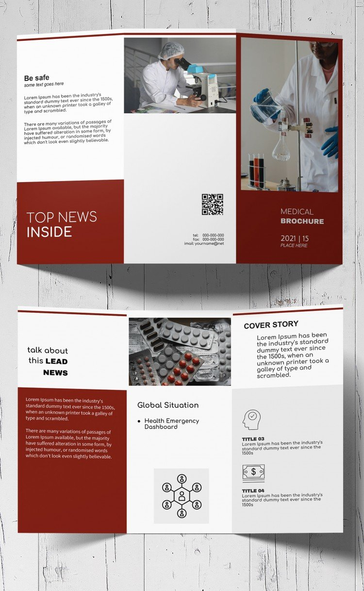 Free Tri fold Medical Brochure Template In Google Docs For Google Drive Brochure Template