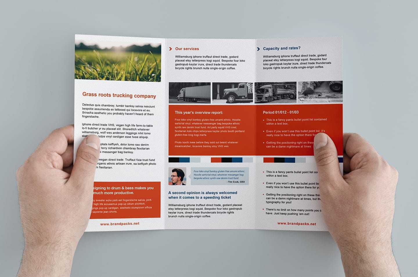 Free Trifold Brochure Template In PSD, Ai & Vector – BrandPacks Intended For Free Three Fold Brochure Template