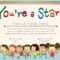 Free Vector  Certificate Template For Star Regarding Star Naming Certificate Template