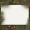 Free Vector  Christmas Blank Card Template With Winter Nature For Blank Christmas Card Templates Free