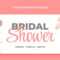 Free Vector  Hand Drawn Bridal Shower Twitch Banner Regarding Bridal Shower Banner Template