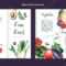 Free Vector  Watercolor Healthy Food Brochure Template Regarding Nutrition Brochure Template