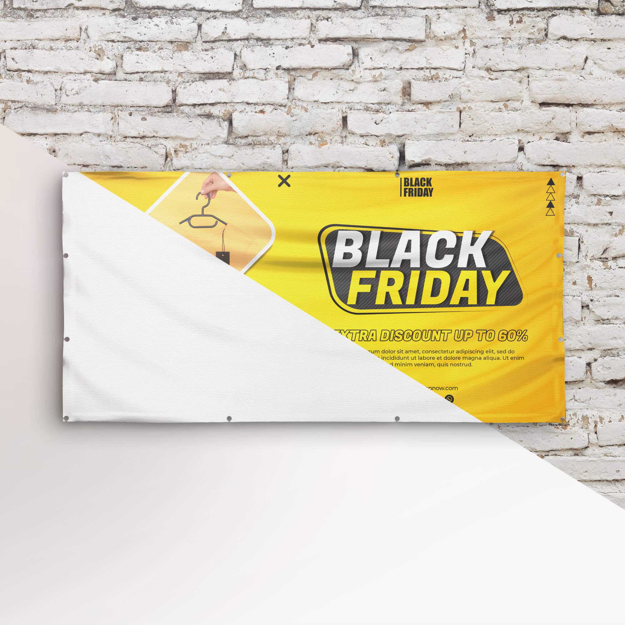 Free Vinyl Banner Mockup PSD Template - Mockup Den Within Vinyl Banner Design Templates