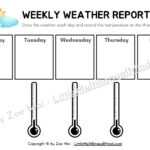 Free Weather Chart For Preschool, Pre K, And Kindergarten – Throughout Kids Weather Report Template