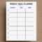 Free Weekly Meal Planner Printable For 10 – Crazy Laura With Blank Meal Plan Template