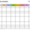 Free Weekly Schedules For Word – 10 Templates Intended For Blank Monthly Work Schedule Template