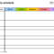 Free Weekly Schedules For Word – 10 Templates Throughout Blank Workout Schedule Template