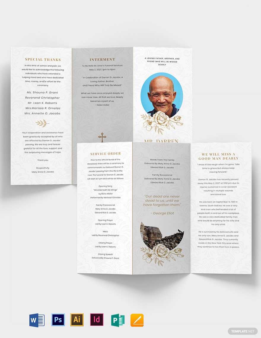 Funeral Templates - Design, Free, Download  Template