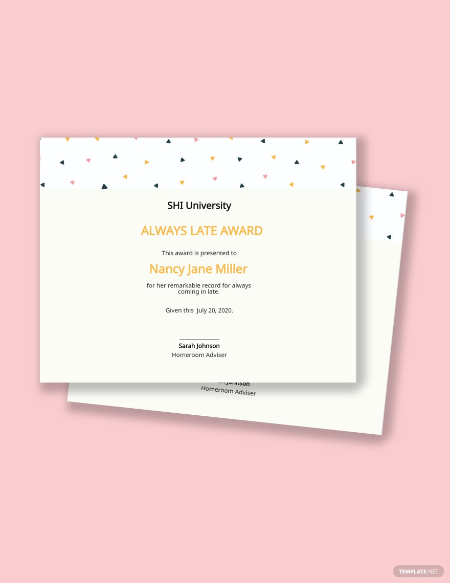 Funny Certificate Template - Google Docs, Illustrator, InDesign  With Free Funny Certificate Templates For Word