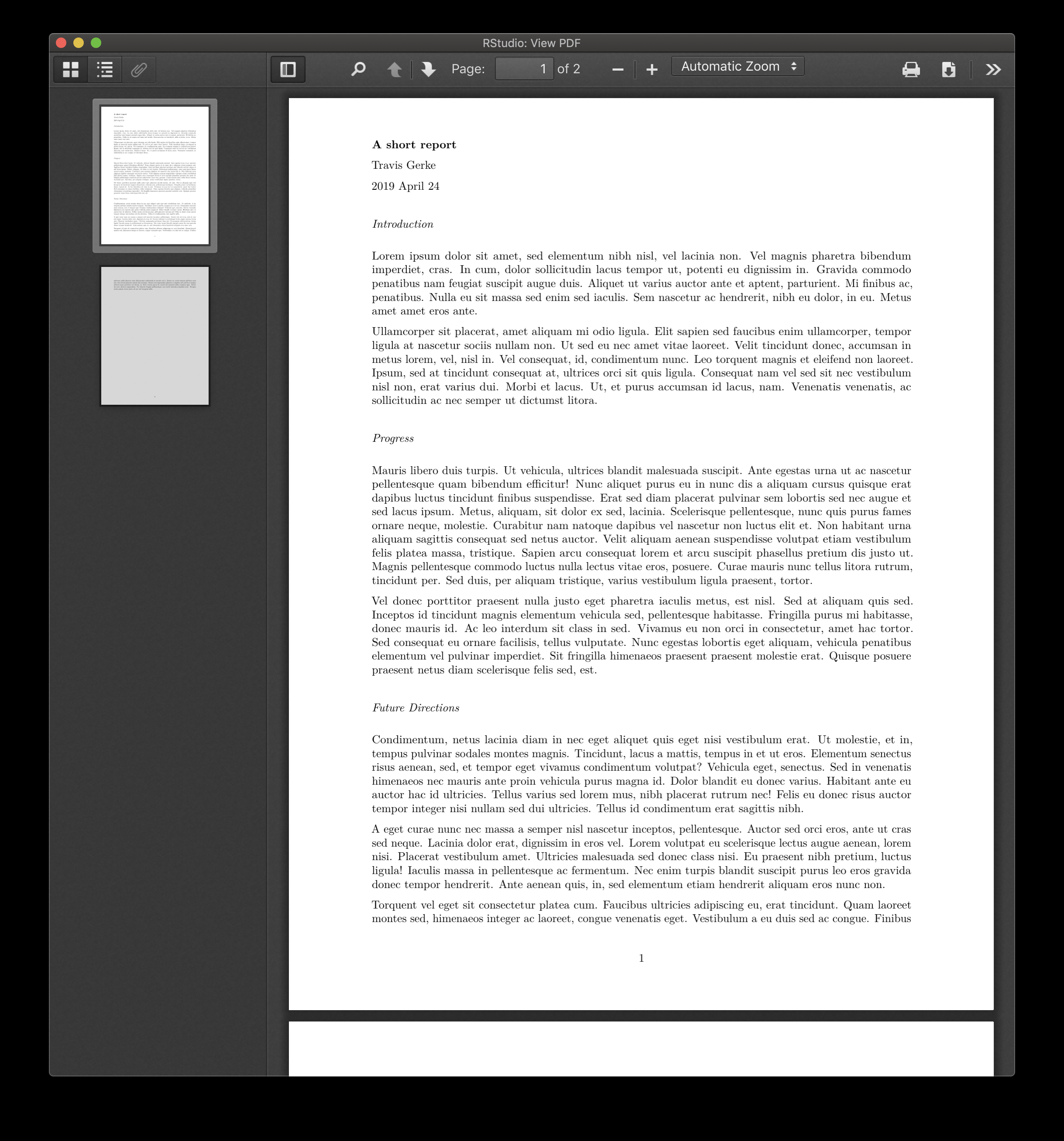 Gerke Lab  Modifying R Markdown’s LaTeX Styles Regarding Latex Template Technical Report