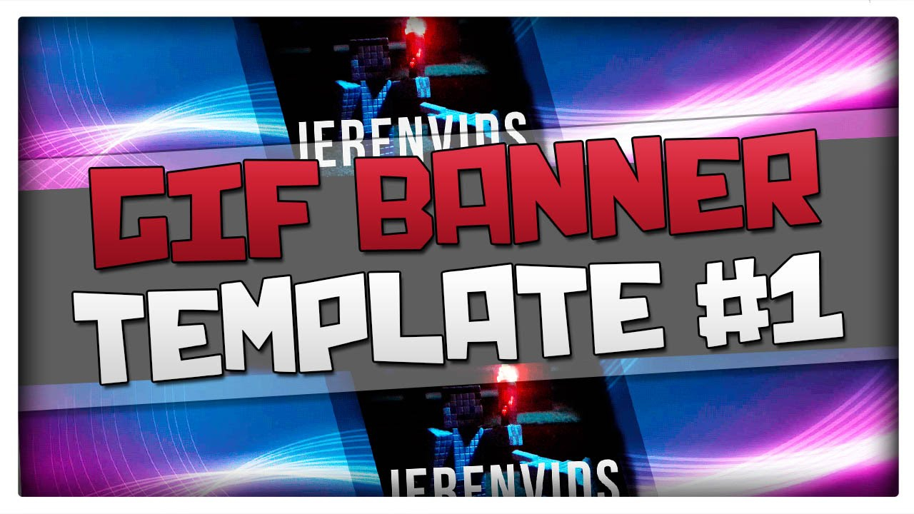 GIF Banner Template #10 (Minecraft Style Animated Banner for Photoshop CS10  Download) For Animated Banner Template