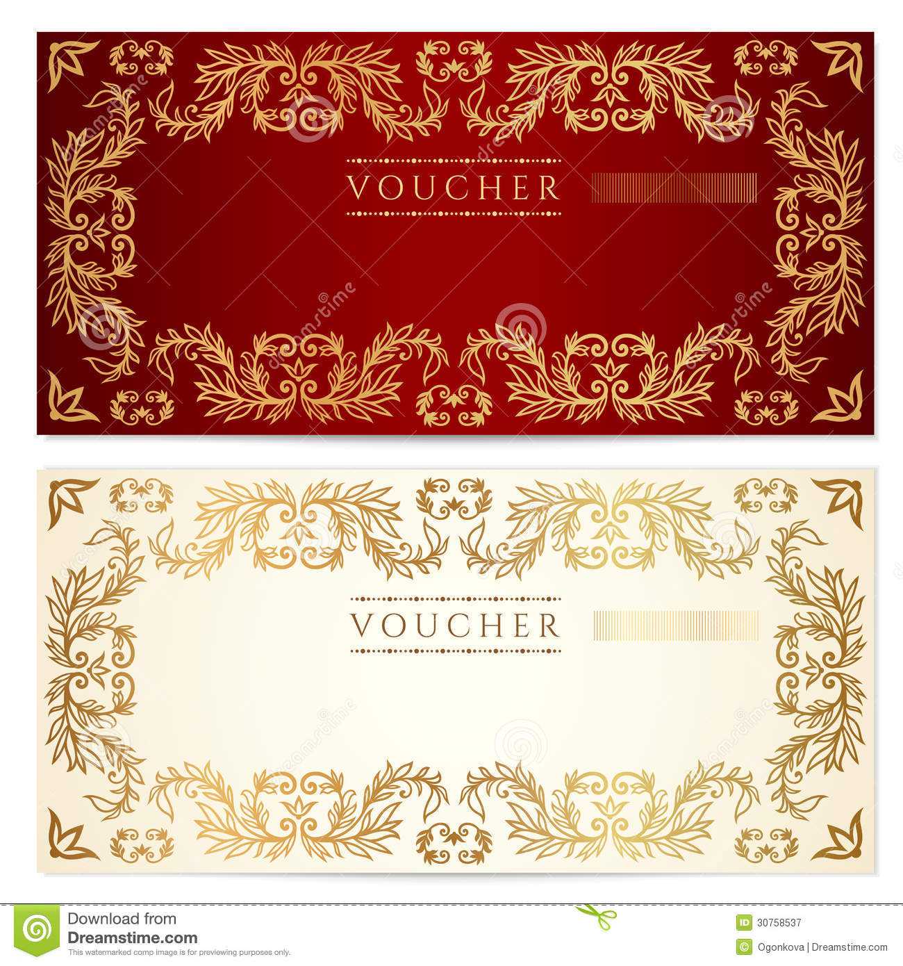 Gift Certificate Template Stock Illustrations – 10,10 Gift  In Elegant Gift Certificate Template