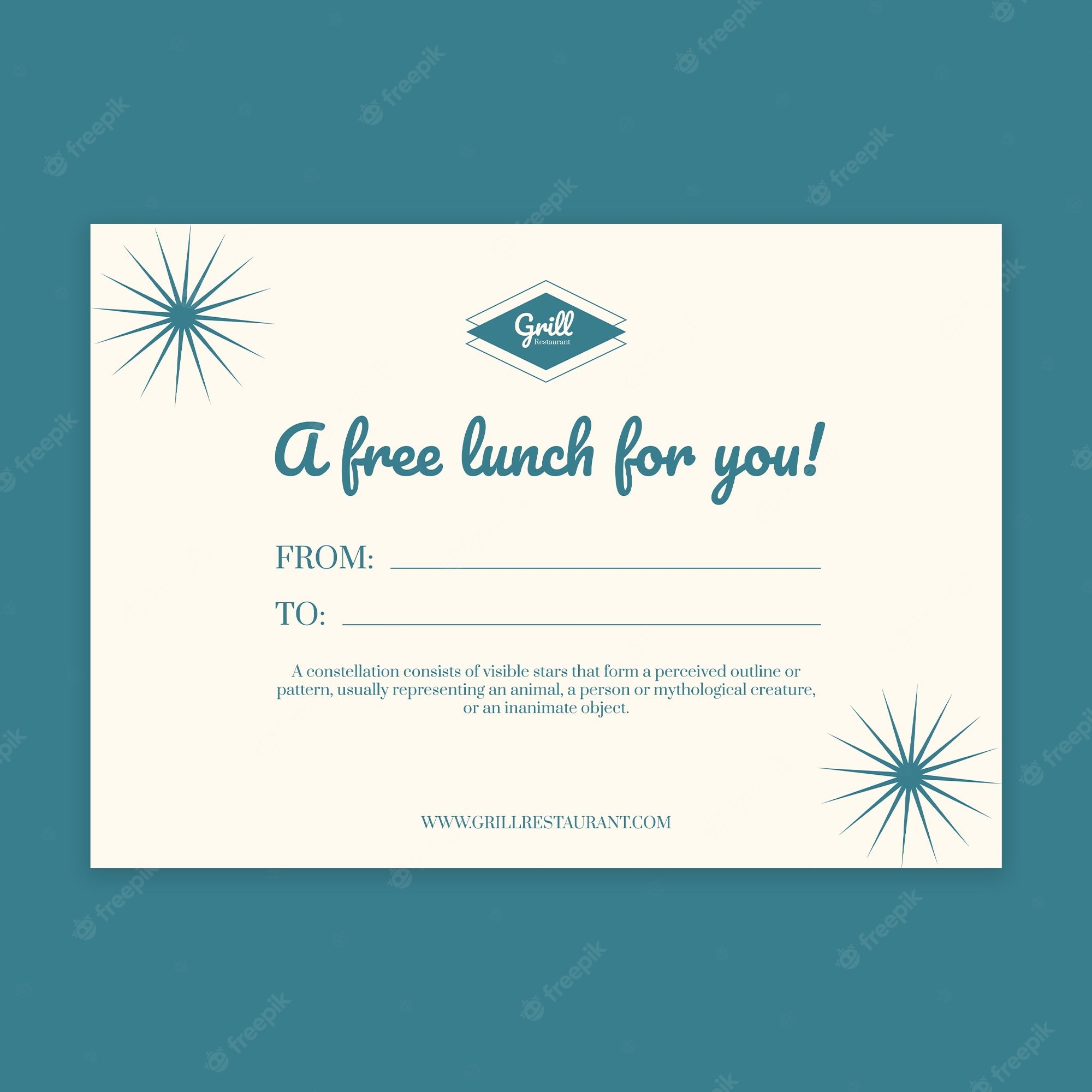 Gift certificate template Vectors & Illustrations for Free  Inside Dinner Certificate Template Free