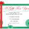 Gift Certificate Templates To Print  Activity Shelter Inside Homemade Christmas Gift Certificates Templates
