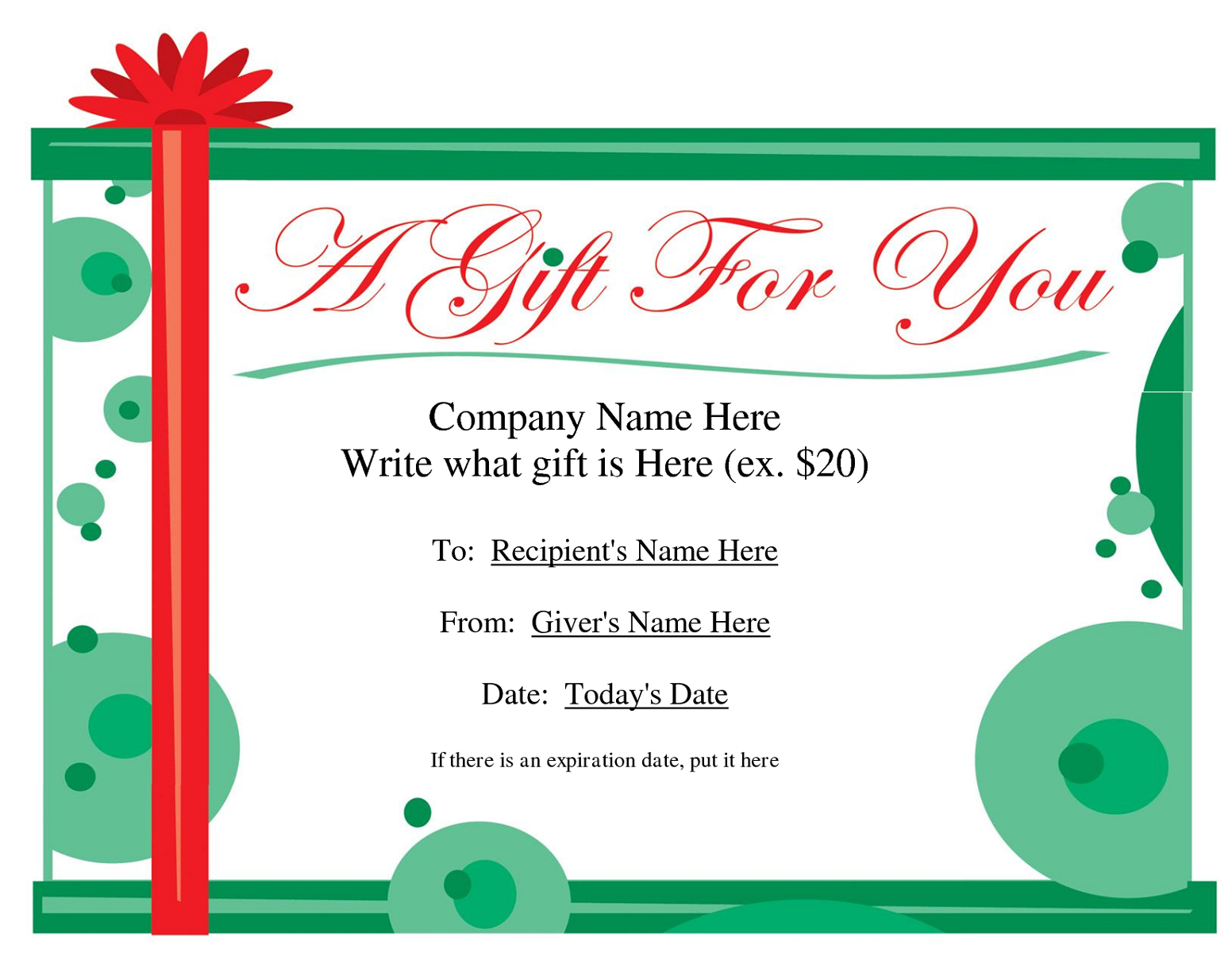 Gift Certificate Templates to Print  Activity Shelter Inside Homemade Christmas Gift Certificates Templates