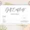 Gift Voucher Gift Certificate Template. Editable Gift Card – Etsy