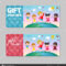 Gift Voucher Template Colorful Pattern Cute Gift Voucher  With Kids Gift Certificate Template