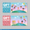 Gift Voucher Template With Colorful Pattern,cute Gift Voucher  Throughout Kids Gift Certificate Template