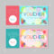 Gift Voucher Template With Colorful Pattern,cute Gift Voucher  Within Kids Gift Certificate Template